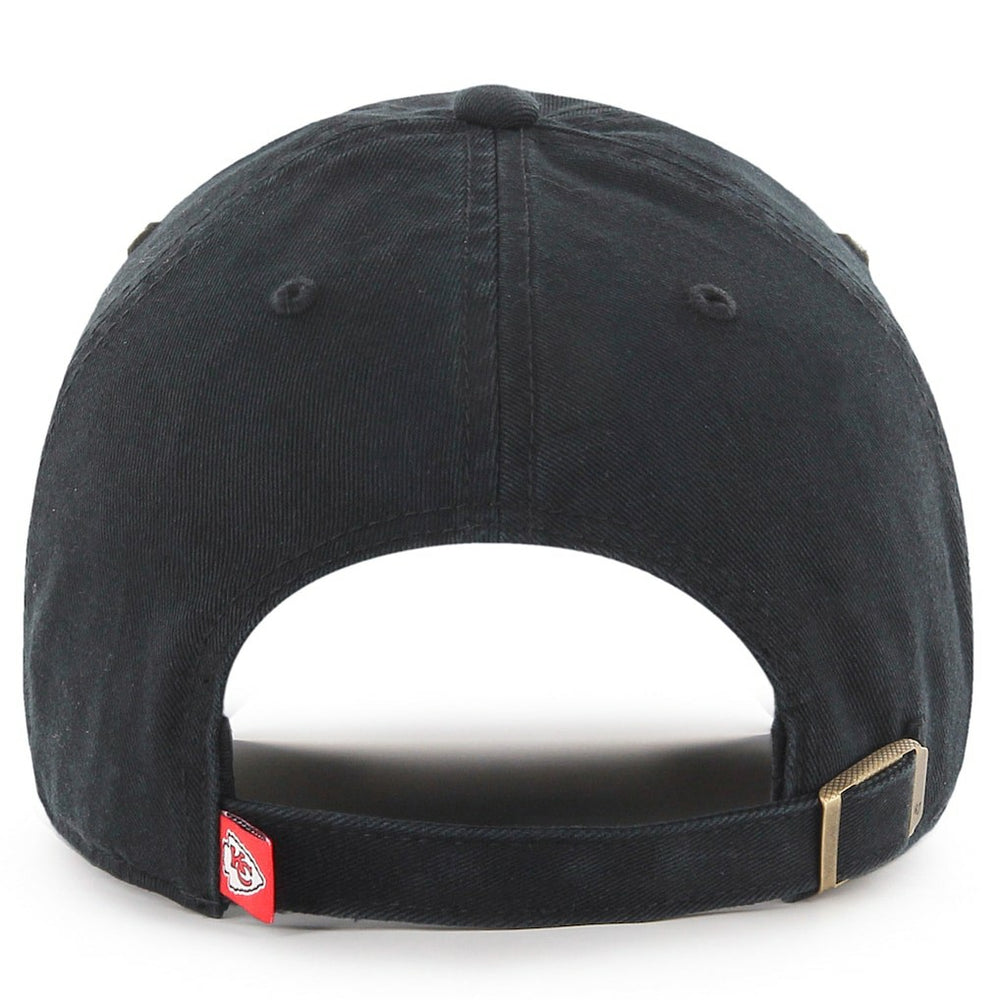 47 Brand Kansas City Chiefs New Clean Up Adjustable Hat - Black - 47 brand