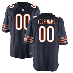 Chicago Bears Youth Custom Game Jersey - Navy - Nike