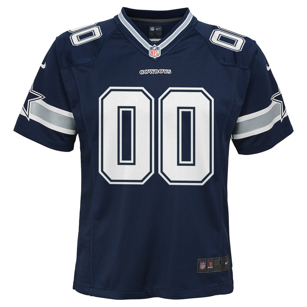 Dallas Cowboys Youth Custom Game Jersey - Navy - Nike
