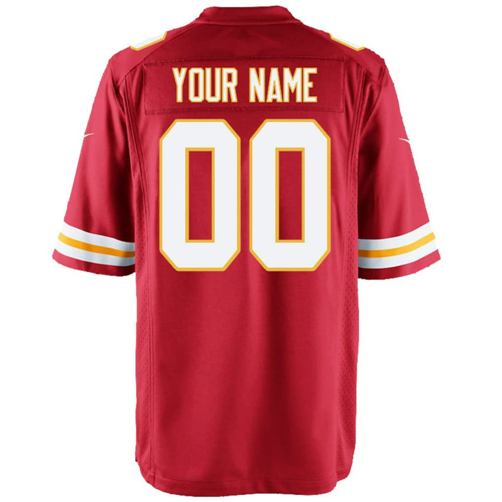Kansas City Chiefs Youth Custom Game Jersey - Red - Nike