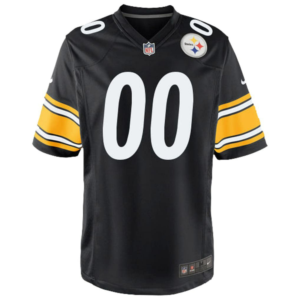 Pittsburgh Steelers Youth Custom Game Jersey - Black - Nike