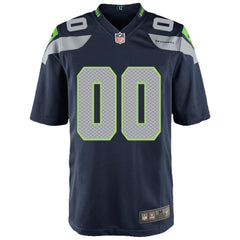 Seattle Seahawks Youth Custom Game Jersey - College Navy - Nike