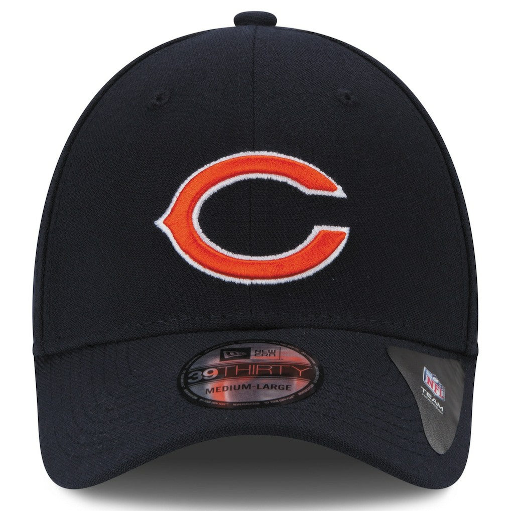 Chicago Bears New Era 39THIRTY Team Classic Flex Hat - Navy Blue - NFL