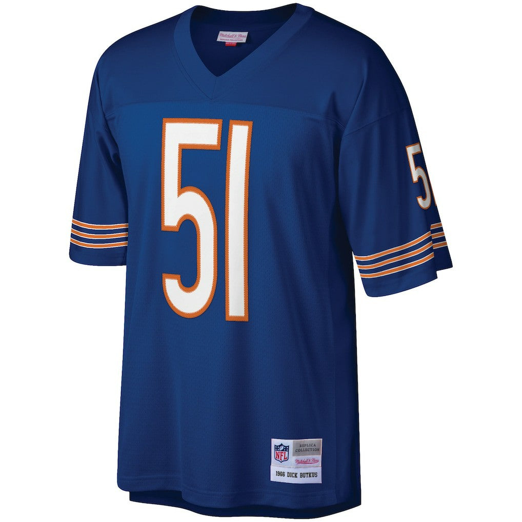 Dick Butkus Chicago Bears Retired Player Legacy Replica Jersey - Navy - Mitchell & Ness