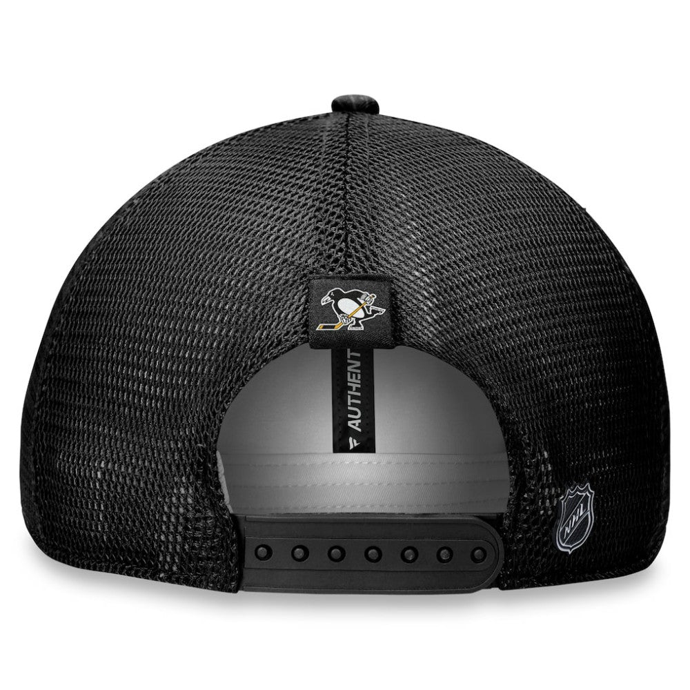Pittsburgh Penguins Fanatics Women's Authentic Pro Road Trucker Adjustable Hat – Black | Fanatics near me