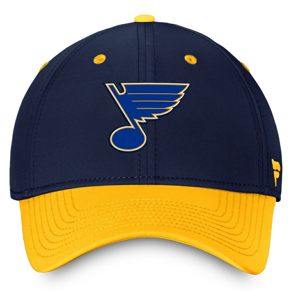 St. Louis Blues Fanatics Authentic Pro Rink Two-Tone Flex Hat – Navy/Gold | Fanatics Clearance