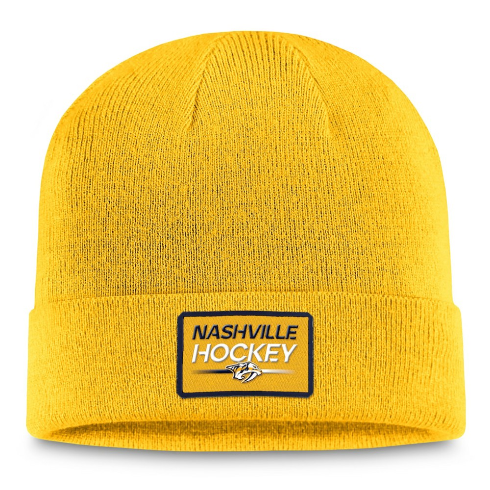 Nashville Predators Fanatics Authentic Pro Cuffed Knit Hat – Gold | Fanatics discount