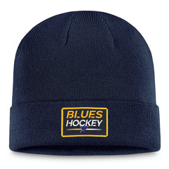 St. Louis Blues Fanatics Authentic Pro Cuffed Knit Hat – Navy | Fanatics near me