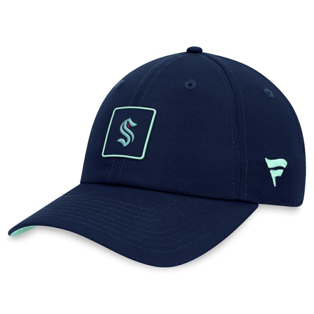 Seattle Kraken Fanatics Authentic Pro Rink Adjustable Hat - Deep Sea Blue | Fanatics on sale