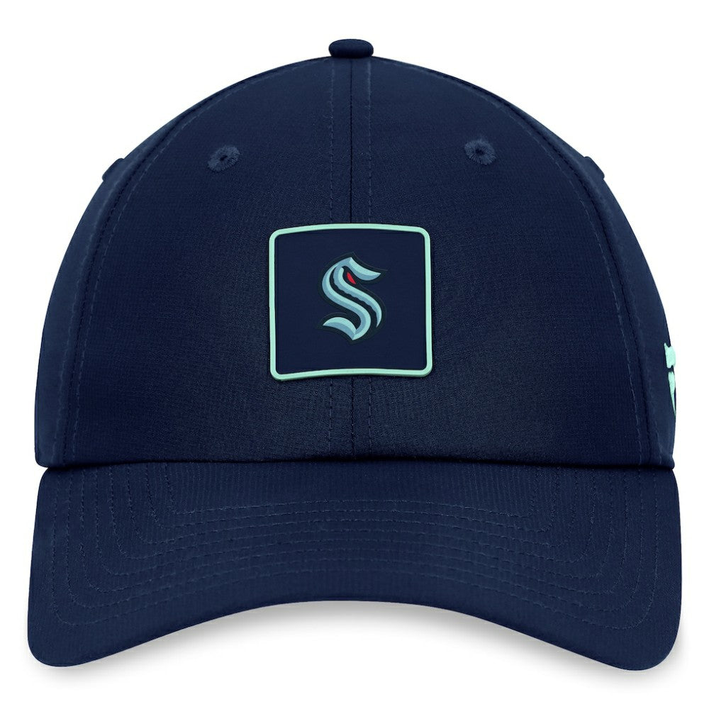 Seattle Kraken Fanatics Authentic Pro Rink Adjustable Hat - Deep Sea Blue | Fanatics on sale