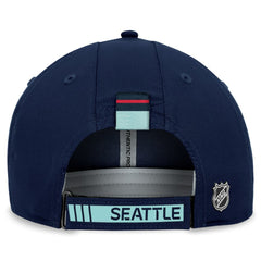 Seattle Kraken Fanatics Authentic Pro Rink Adjustable Hat - Deep Sea Blue | Fanatics on sale