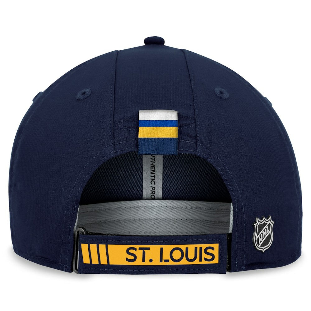 St. Louis Blues Fanatics Authentic Pro Rink Adjustable Hat - Navy | Fanatics near me