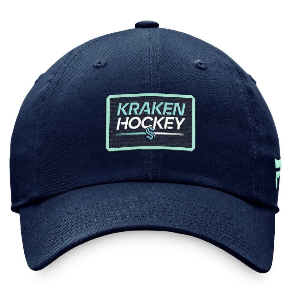 Seattle Kraken Fanatics Women's Authentic Pro Rink Adjustable Hat - Deep Sea Blue | Fanatics Lifestyle