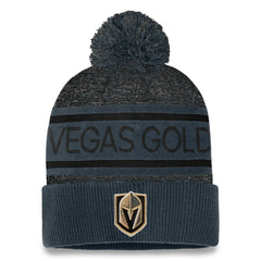 Vegas Golden Knights Fanatics Authentic Pro Cuffed Knit Hat with Pom - Gray | Fanatics Clearance