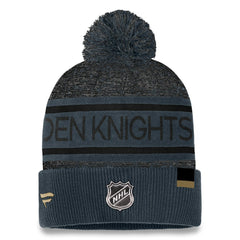 Vegas Golden Knights Fanatics Authentic Pro Cuffed Knit Hat with Pom - Gray | Fanatics Clearance