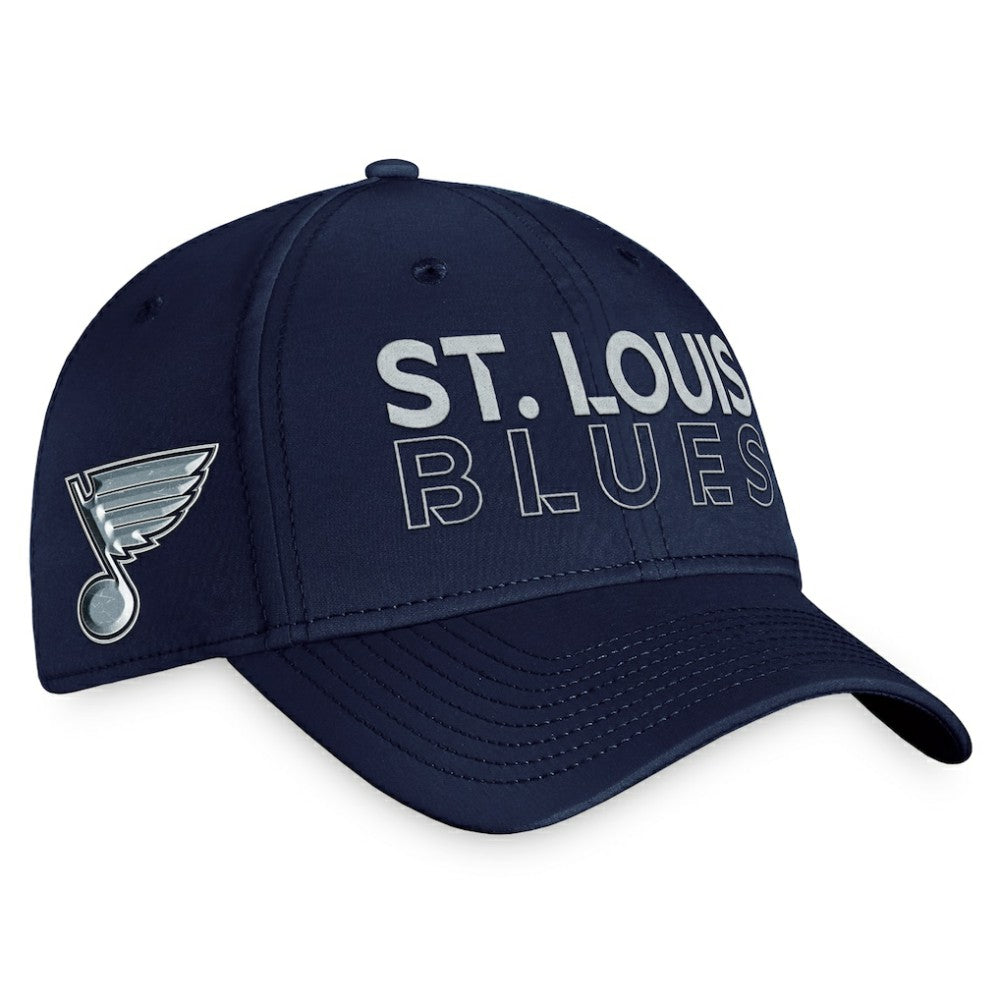 St. Louis Blues Fanatics Authentic Pro Road Flex Hat – Navy | Fanatics Lifestyle