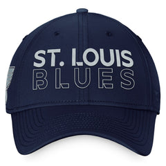 St. Louis Blues Fanatics Authentic Pro Road Flex Hat – Navy | Fanatics Lifestyle