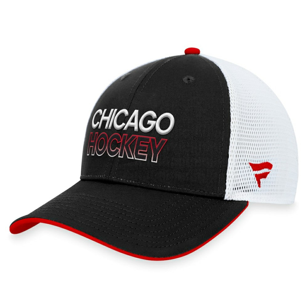 Chicago Blackhawks Fanatics Authentic Pro Rink Trucker Adjustable Hat - Black | Fanatics sale
