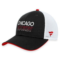Chicago Blackhawks Fanatics Authentic Pro Rink Trucker Adjustable Hat - Black | Fanatics sale
