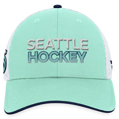 Seattle Kraken Fanatics Authentic Pro Rink Trucker Adjustable Hat - Light Blue | Fanatics on sale