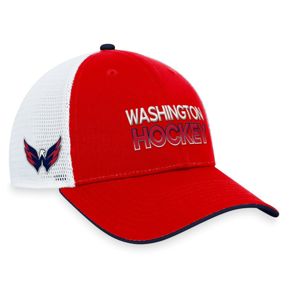 Washington Capitals Fanatics Authentic Pro Rink Trucker Adjustable Hat - Red | Fanatics online