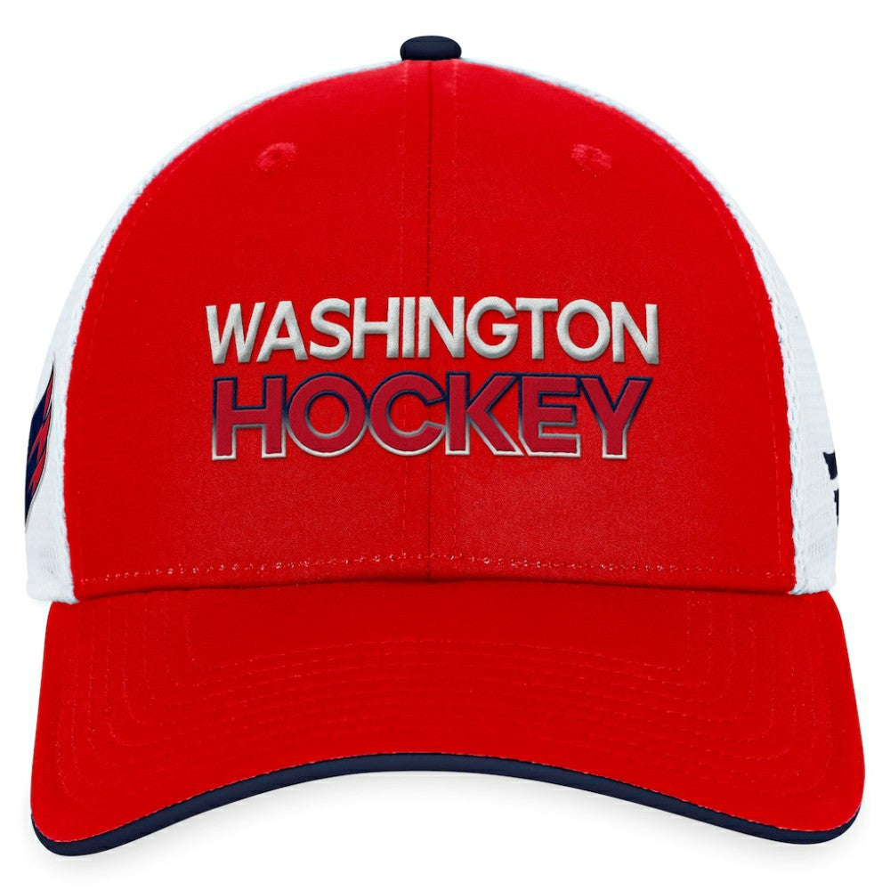 Washington Capitals Fanatics Authentic Pro Rink Trucker Adjustable Hat - Red | Fanatics online