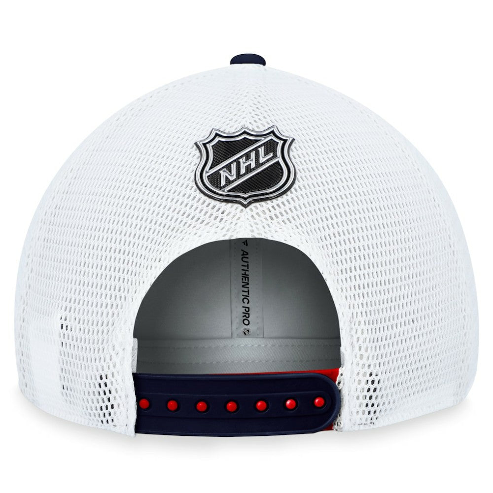 Washington Capitals Fanatics Authentic Pro Rink Trucker Adjustable Hat - Red | Fanatics online