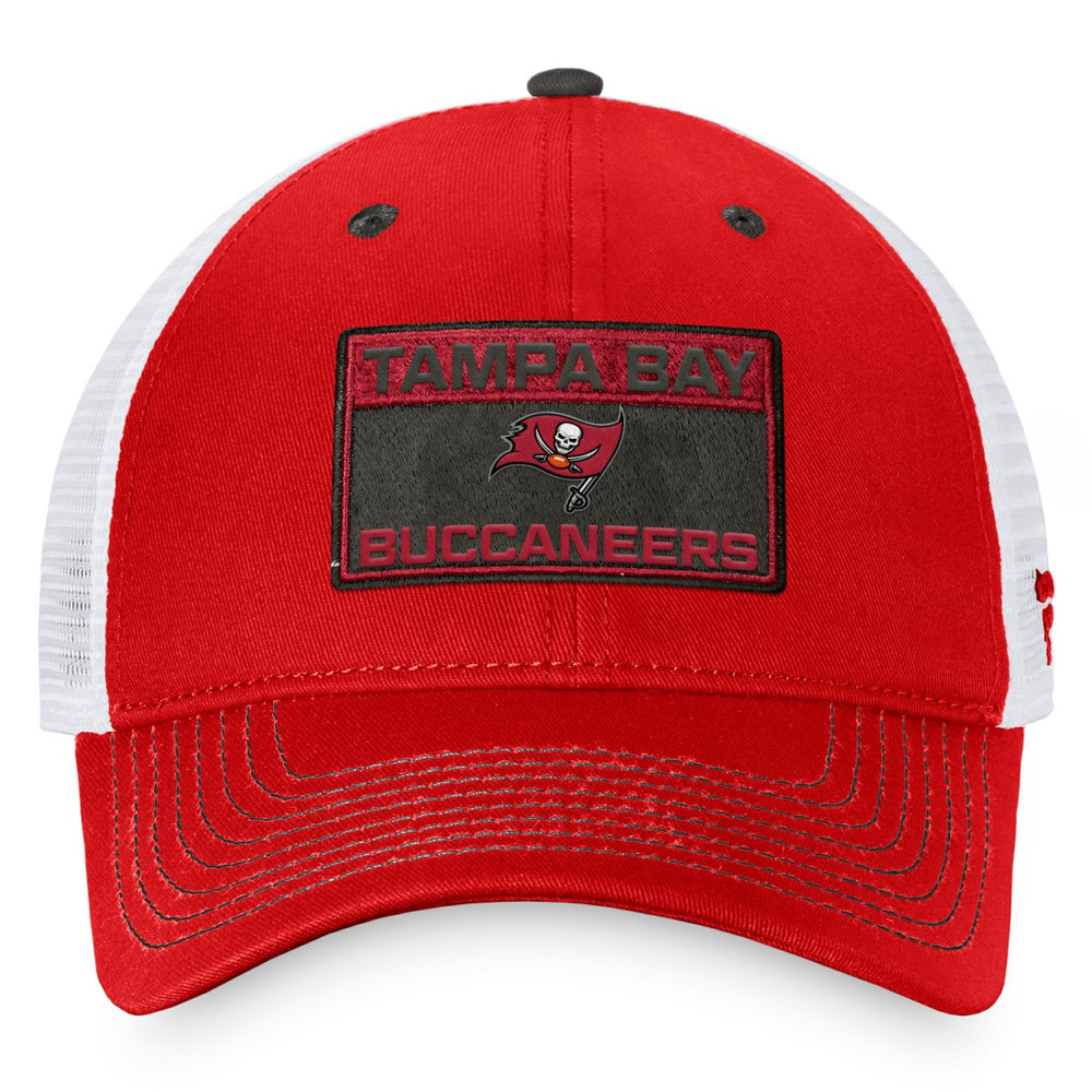 Tampa Bay Buccaneers Fundamentals Trucker Adjustable Hat - Red/White - Fanatics