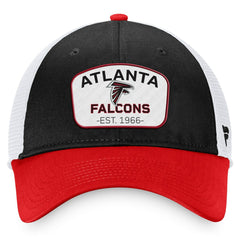 Atlanta Falcons Fundamentals Two-Tone Trucker Adjustable Hat - Black/White - Fanatics