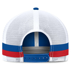 Buffalo Bills Fundamentals Side Stripe Trucker Adjustable Hat - Royal/White - Fanatics