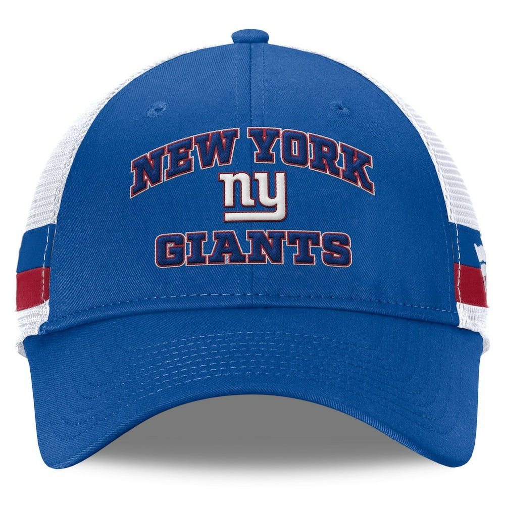 New York Giants Fundamentals Side Stripe Trucker Adjustable Hat - Royal/White - Fanatics