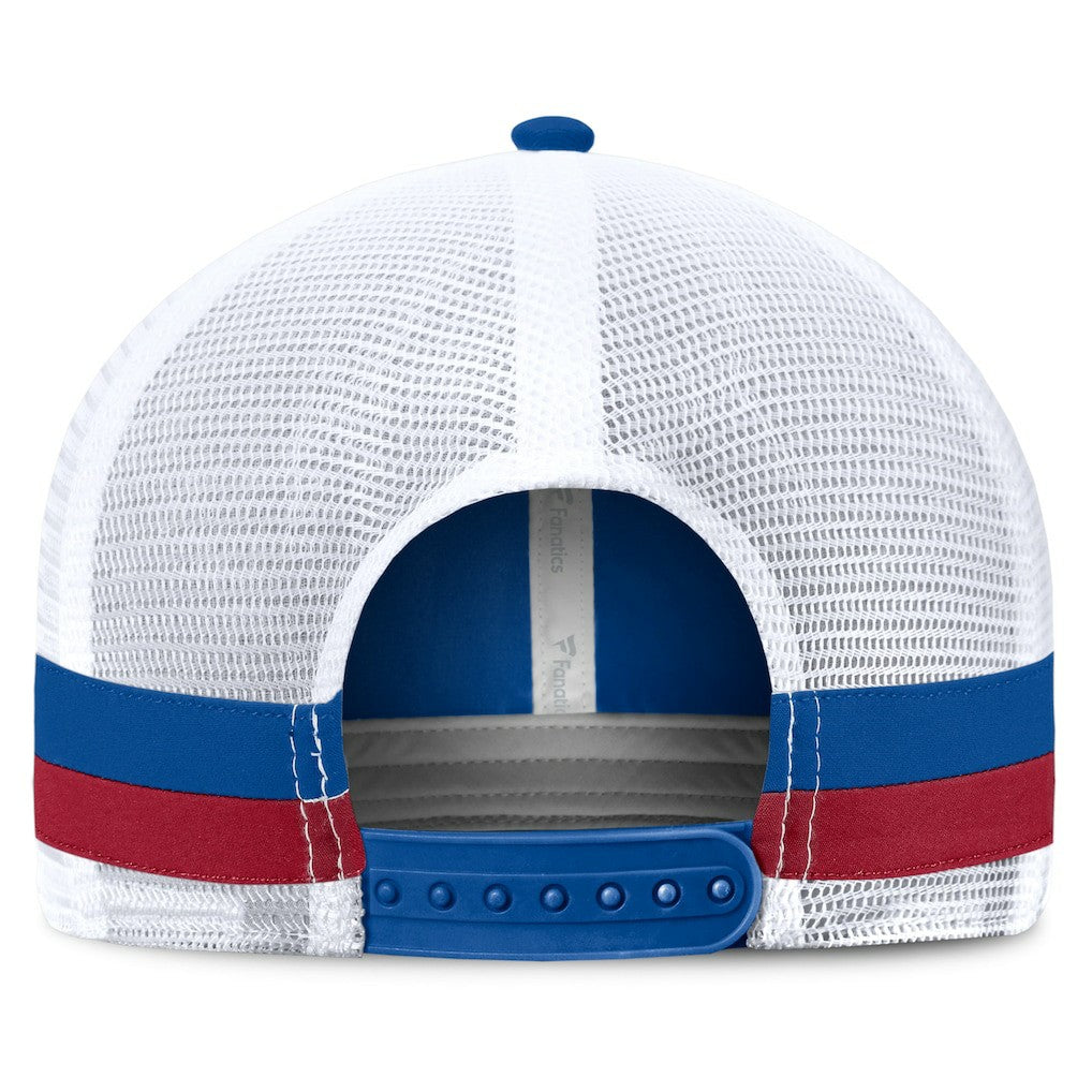 New York Giants Fundamentals Side Stripe Trucker Adjustable Hat - Royal/White - Fanatics