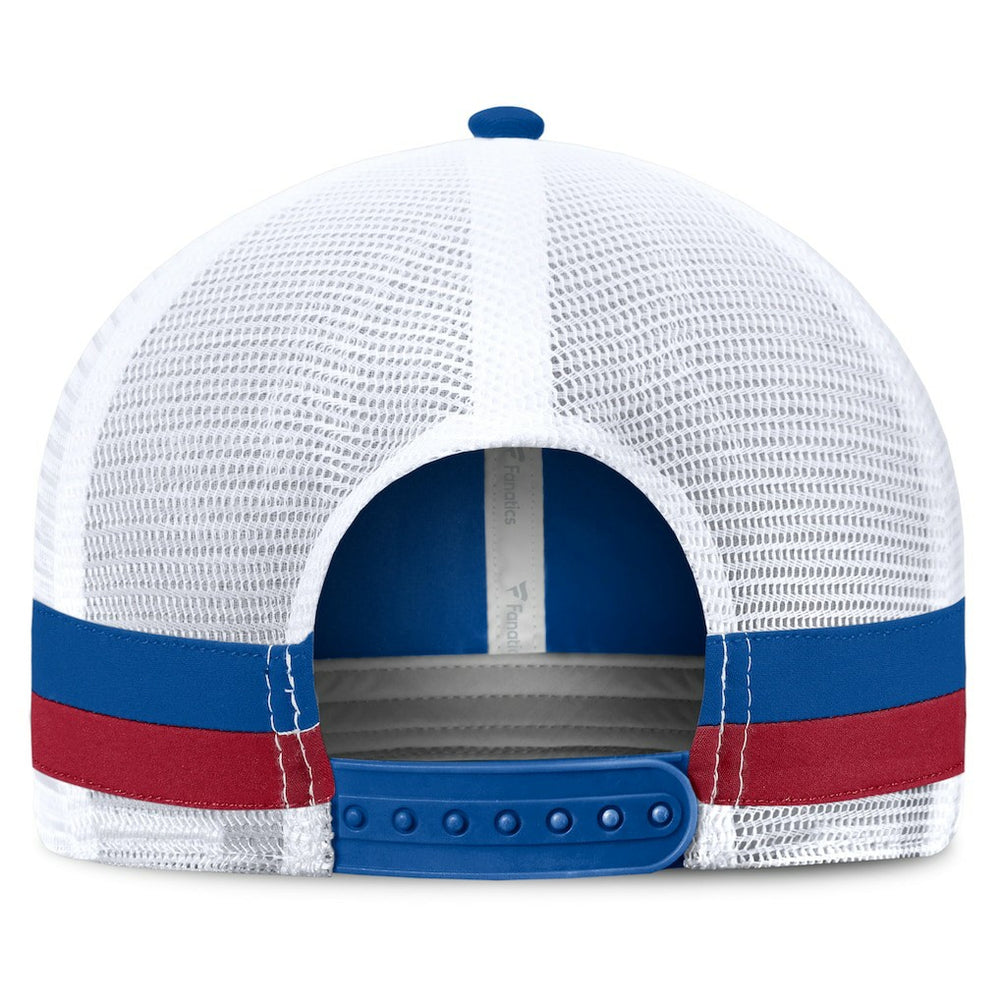 New York Giants Fundamentals Side Stripe Trucker Adjustable Hat - Royal/White - Fanatics