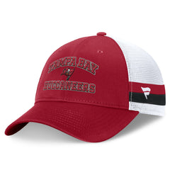 Tampa Bay Buccaneers Fundamentals Side Stripe Trucker Adjustable Hat - Red/White - Fanatics