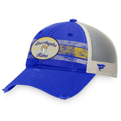 Los Angeles Rams Heritage Trucker Adjustable Hat - Royal/Natural - Fanatics