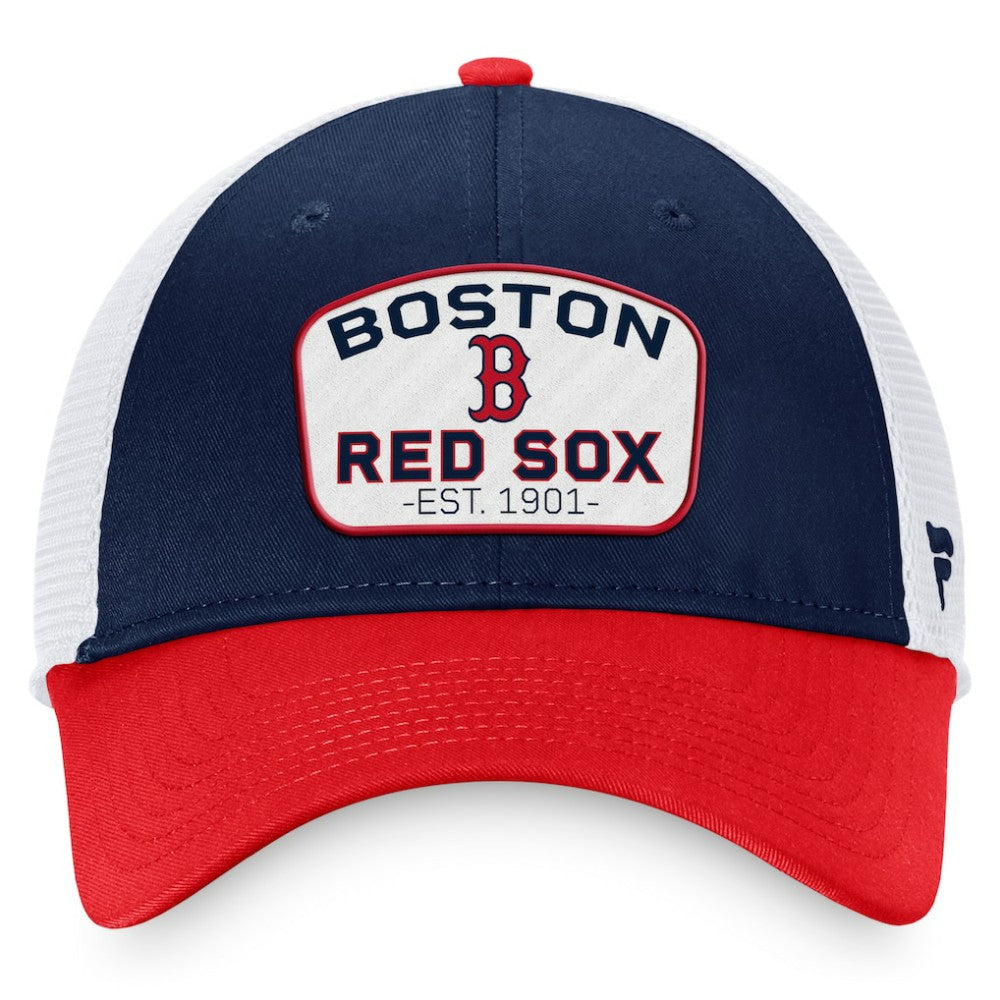 Boston Red Sox Fanatics Two-Tone Patch Trucker Adjustable Hat Outlet