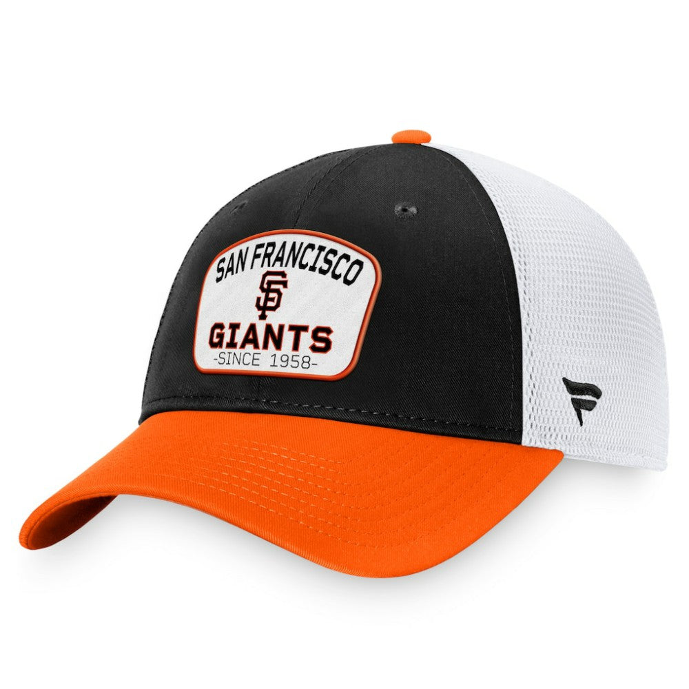 San Francisco Giants Fanatics Two-Tone Patch Trucker Adjustable Hat Discount