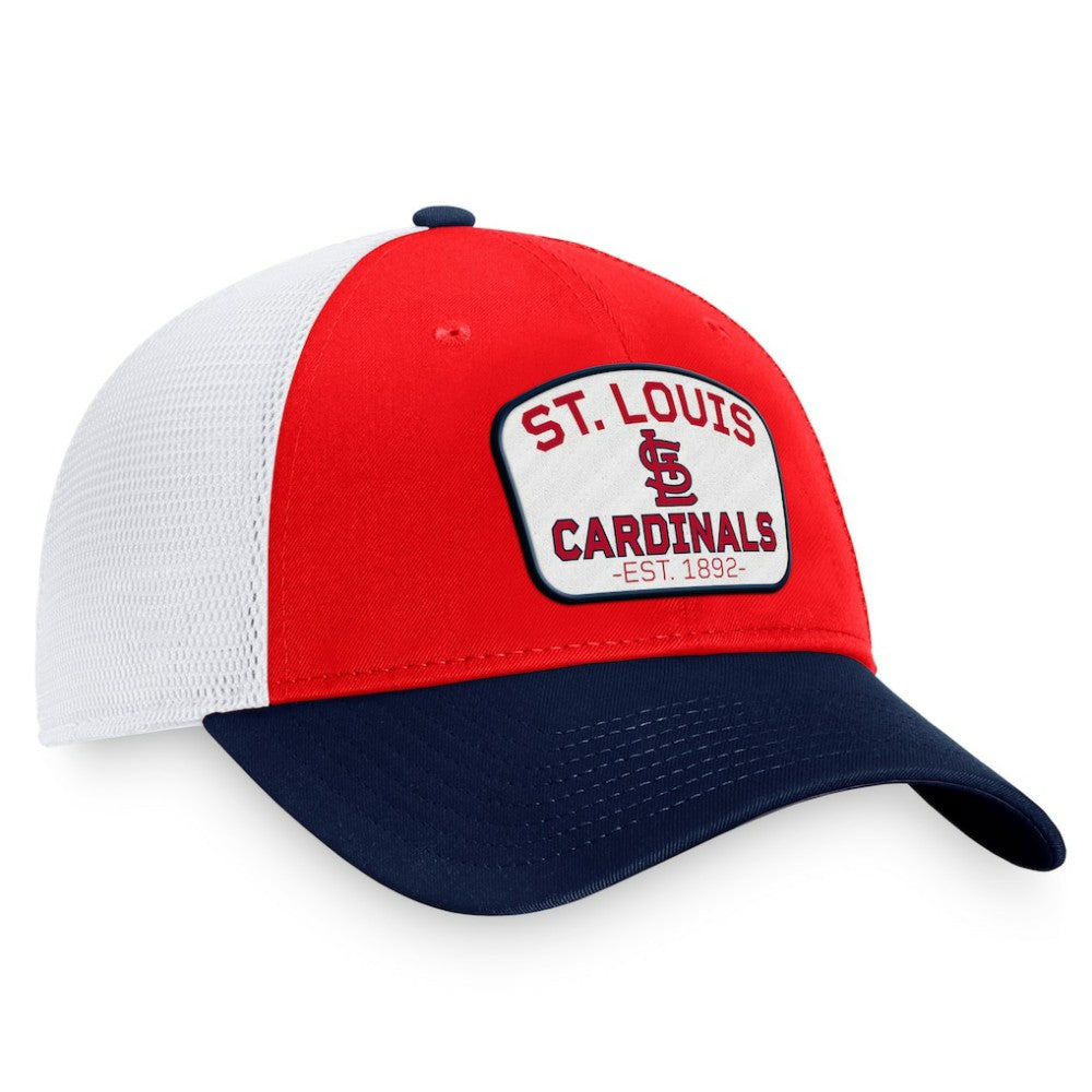 St. Louis Cardinals Fanatics Two-Tone Patch Trucker Adjustable Hat Near Me