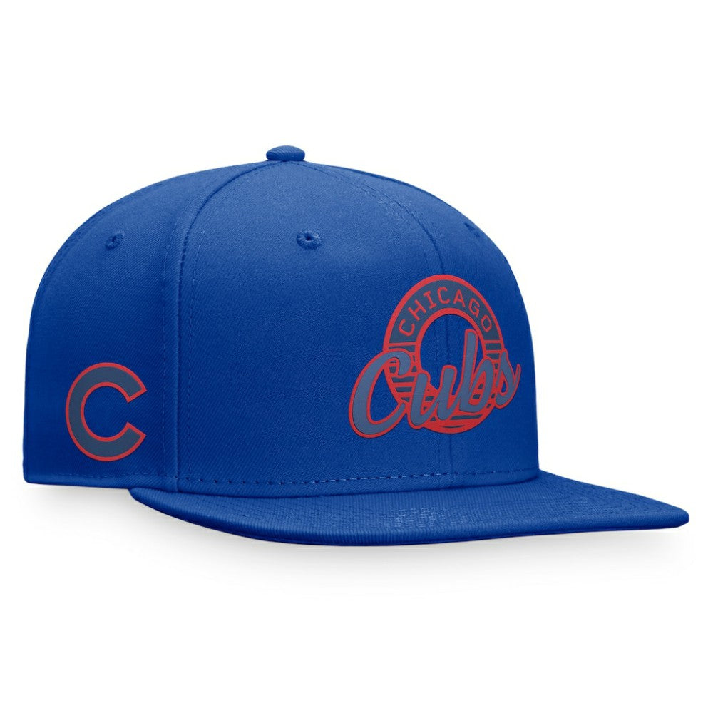 Chicago Cubs Fanatics Circle Script Snapback Hat for sale