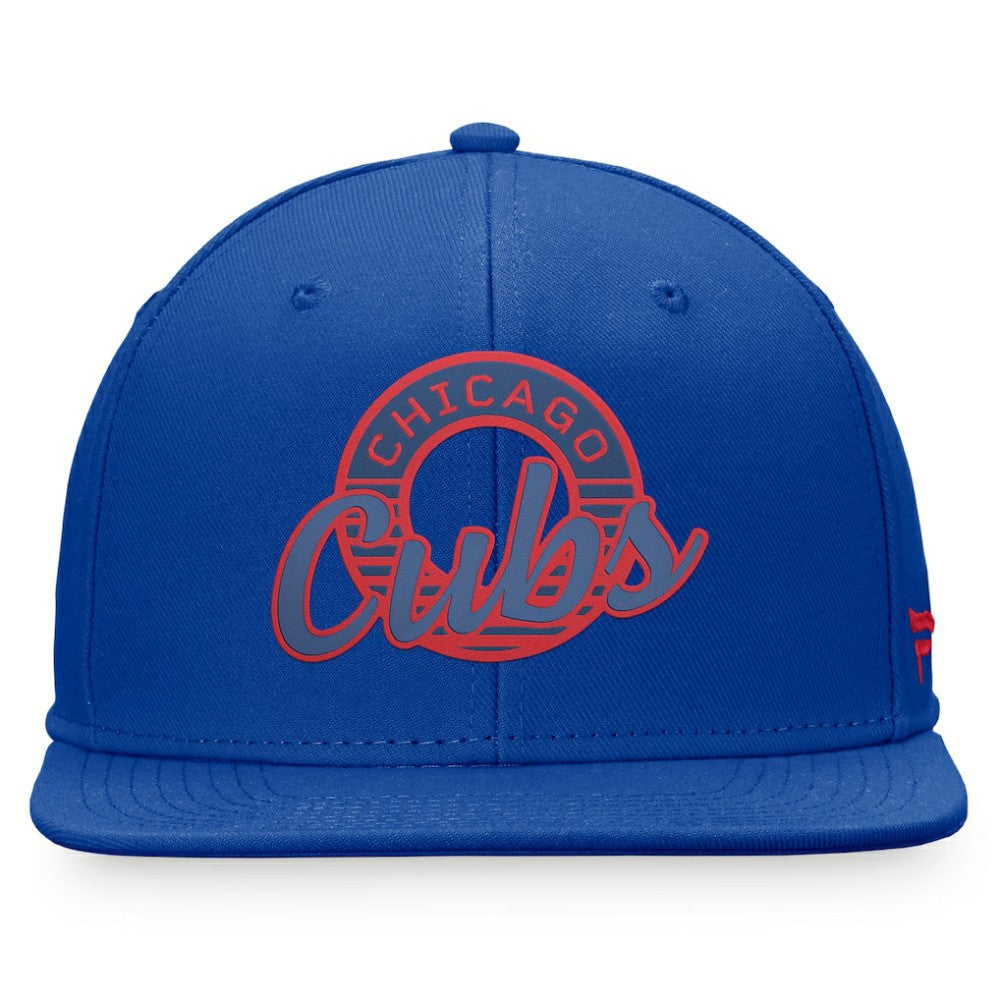 Chicago Cubs Fanatics Circle Script Snapback Hat for sale