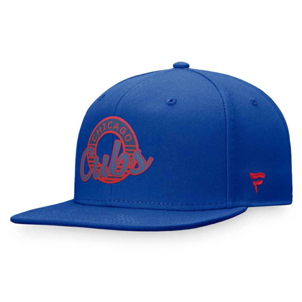 Chicago Cubs Fanatics Circle Script Snapback Hat for sale