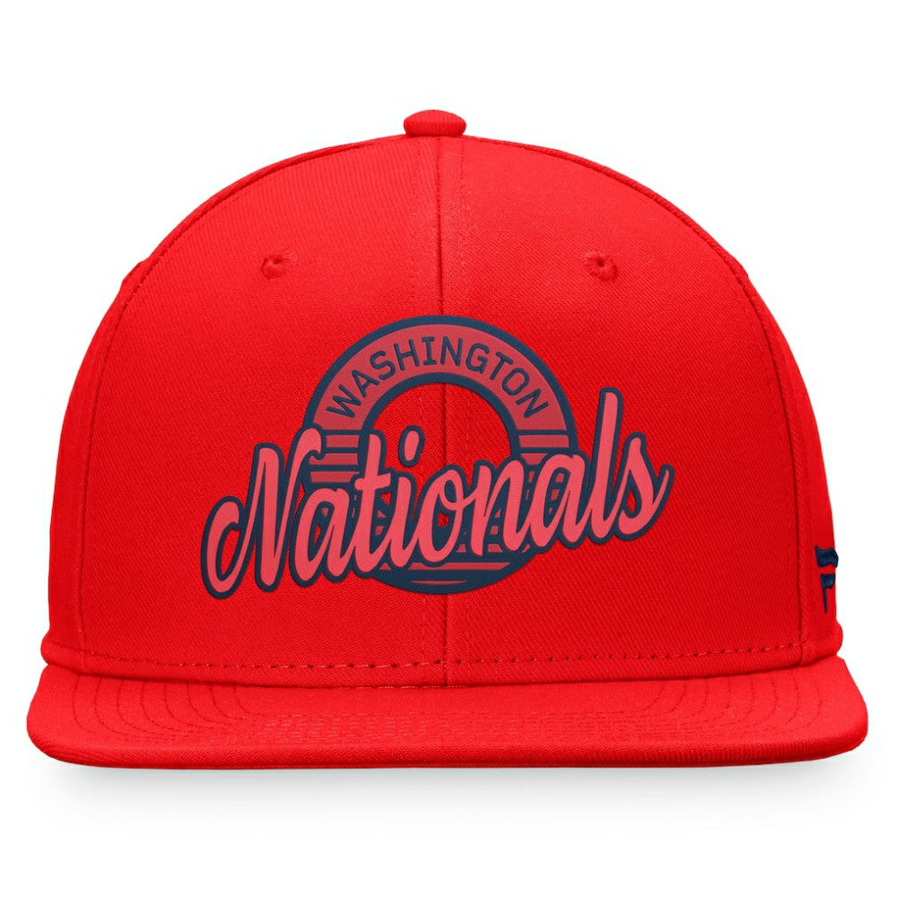 Washington Nationals Fanatics Circle Script Snapback Hat for sale