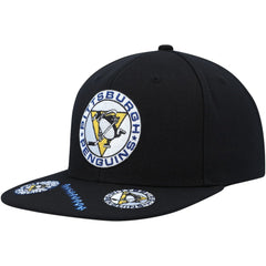 Pittsburgh Penguins Mitchell & Ness Vintage Hat Trick Snapback Hat - Black | NHL online