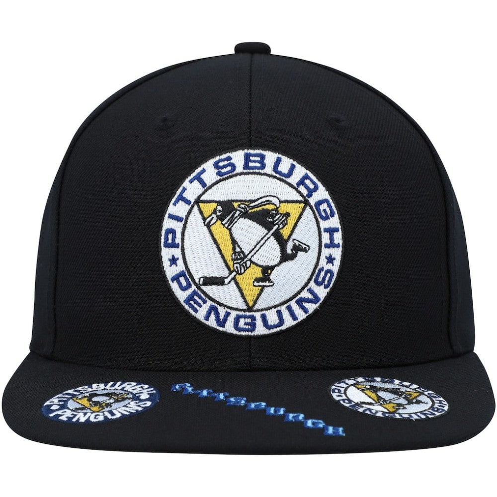 Pittsburgh Penguins Mitchell & Ness Vintage Hat Trick Snapback Hat - Black | NHL online