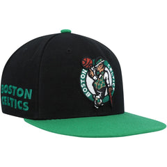 Mitchell & Ness Boston Celtics Side Core 2.0 Snapback Hat Black/Green