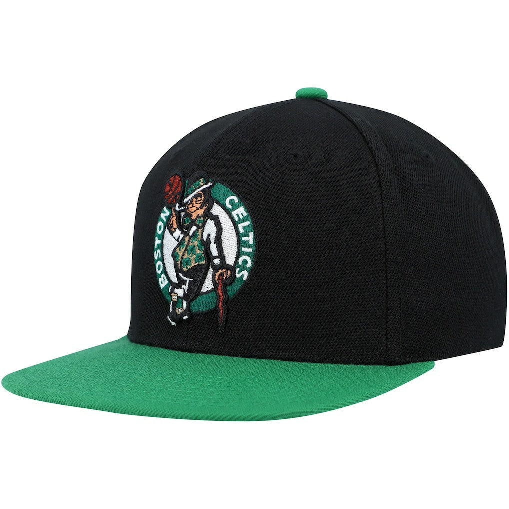Mitchell & Ness Boston Celtics Side Core 2.0 Snapback Hat Black/Green