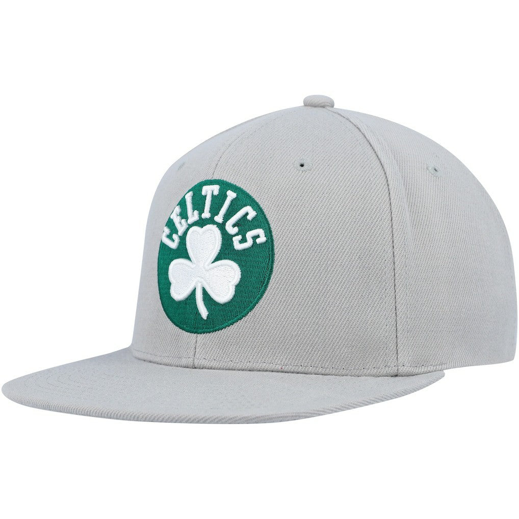 Mitchell & Ness Boston Celtics Side Core 2.0 Snapback Hat Gray