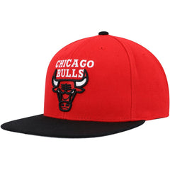 Mitchell & Ness Chicago Bulls Side Core 2.0 Snapback Hat Red/Black