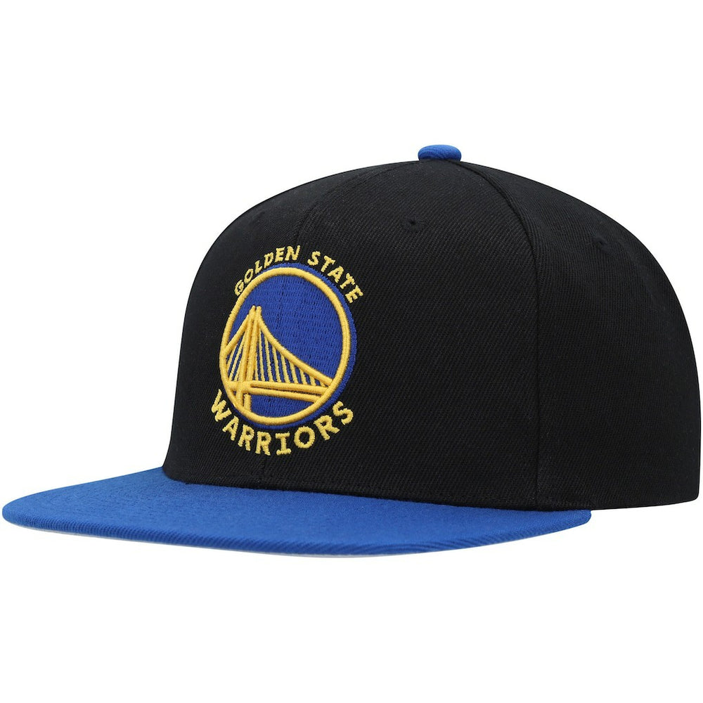 Mitchell & Ness Golden State Warriors Side Core 2.0 Snapback Hat Black/Royal