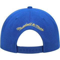 Mitchell & Ness Golden State Warriors Side Core 2.0 Snapback Hat Royal